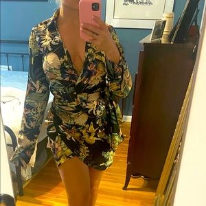 Tropical print mini dress NWT